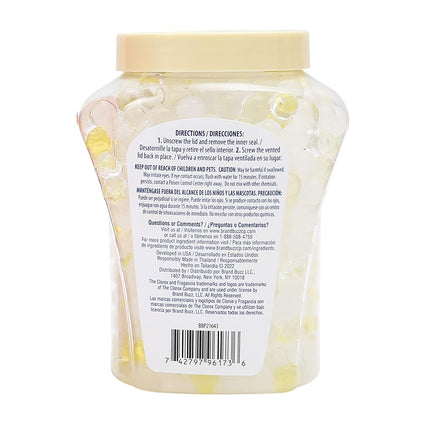 Clorox Fraganzia Ambientador Perlas de Cristal Coco Colada 340g | Perlas Ambientadoras de Larga Duración 340 gramos | Frasco Ventilado Fácil de Usar para el Hogar, Baños, Armarios, Coche u Oficina