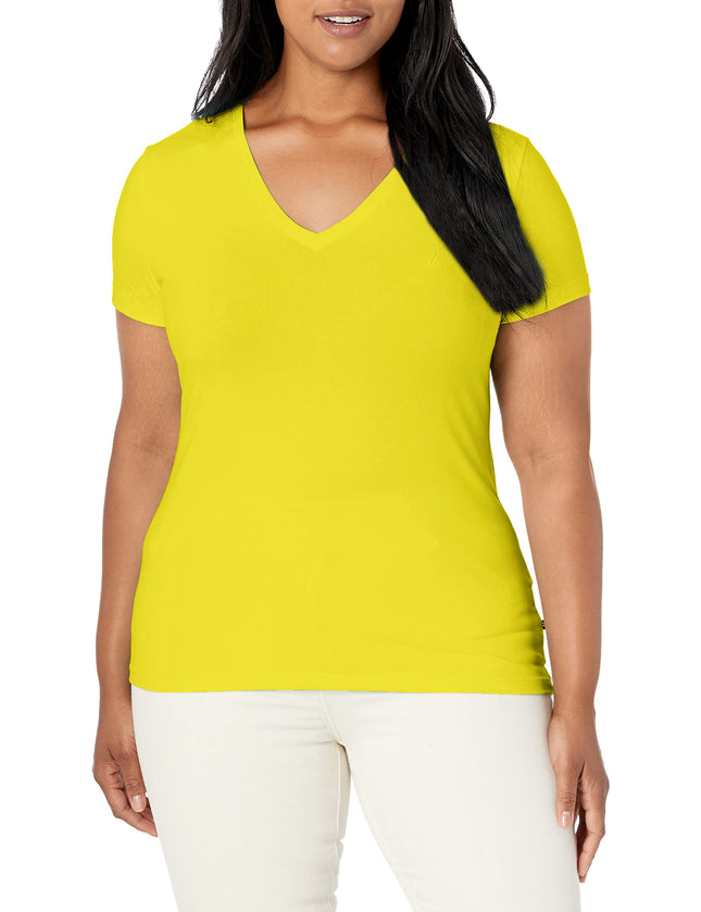 Nautica Women's Easy Comfort V-Neck Supersoft Stre