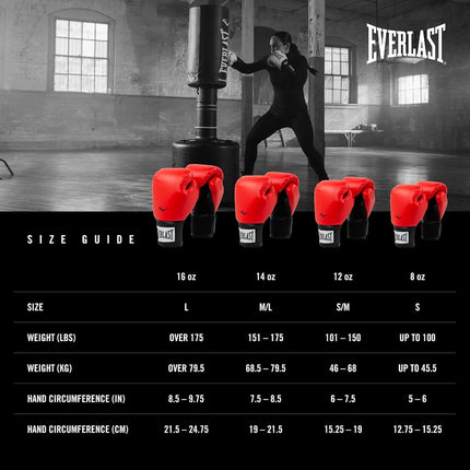Everlast Prostyle 2 12oz Boxing Gloves (Red), Muay Thai, Men, Women
