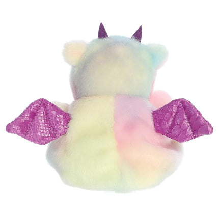 AURORA Adorable Palm Pals Aster Dragon Stuffed Animal - Pocket-Sized Play - Collectable Fun - Rainbow 5 Inches