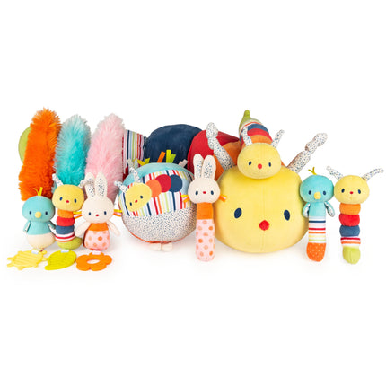 GUND Bebé Tinkle Crinkle Collection Peluche sensorial de oruga, 35.5 cm