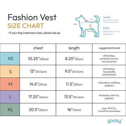 Chaleco de moda Gooby Check, Blanco, Pequeño