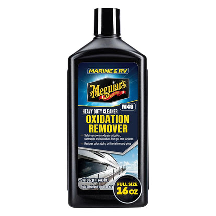 Meguiar's Oxidation Remover Heavy Duty Cleaner - Removes Moderate Oxidation, Scratches and Stains - Boat Oxidation Remover and Polish - Marine Detailing Accessories for High Gloss Protection - 473ml
