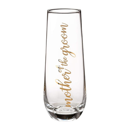Lillian Rose G116 MG Mother of Groom Stemless Champagne Wedding Toasting Glass, 2x2x5.75, Gold