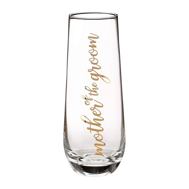 Lillian Rose G116 MG Mother of Groom Stemless Champagne Wedding Toasting Glass, 2x2x5.75, Gold