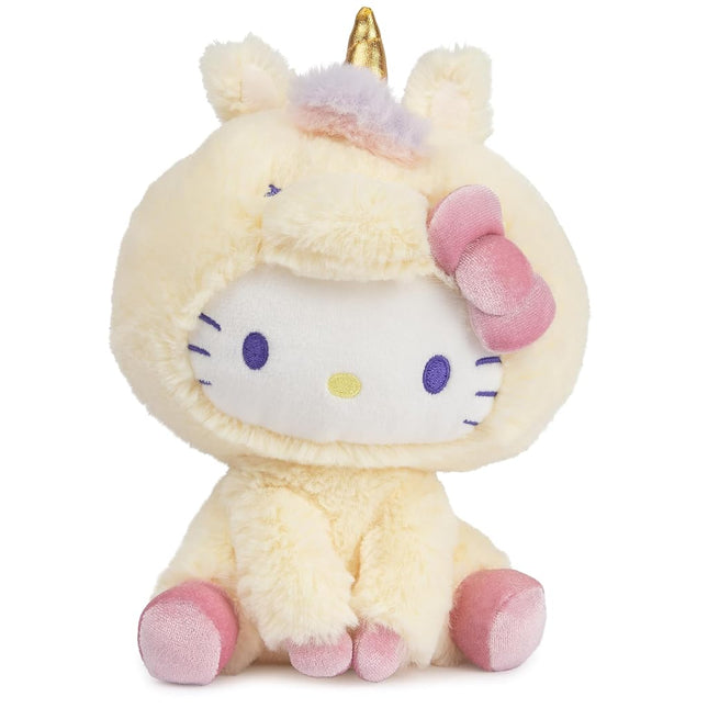 GUND Sanrio Hello Kitty Unicorn Plush Toy, Premium Stuffed Animal for Ages 1 and Up, Yellow, 6�