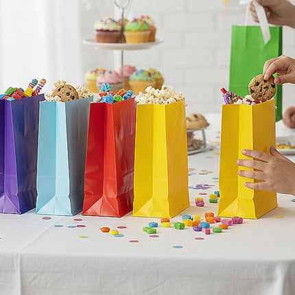 Oriental Trading Bright Colour Paper Goody Bag 12-Pieces