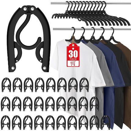 30 Pcs Travel Hangers Portable Foldable Travel Han