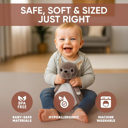 Love By Emi Musical Baby Comforter - White Noise & Lullaby - Calms Fussy Babies, Reduces Night Wakeups & Helps Toddlers Sleep Longer – Proven Sleep Aid for Parents - Machine Washable, Newborn Gift