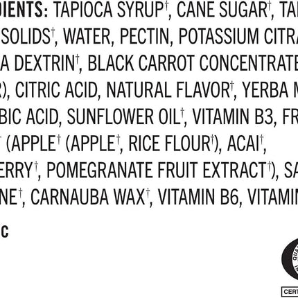 PROBAR - BOLT Organic Energy Chews, Berry Blast, 12 Count - USDA Organic, Gluten-Free, Fast Fuel Gummies