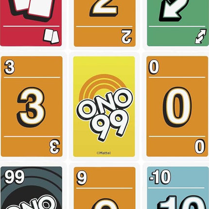 Mattel Games Set of 3 Games with Uno, Phase 10 & ONO 99, Travel Games for Kids & Family Night with Storage Tin Box