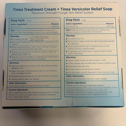 Roycederm Tinea Versicolor Cream & Soap Kit: Soothing Soap