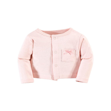 Hudson Baby Conjunto de vestido y cárdigan de algodón para bebés, Pastel Sea, 4T