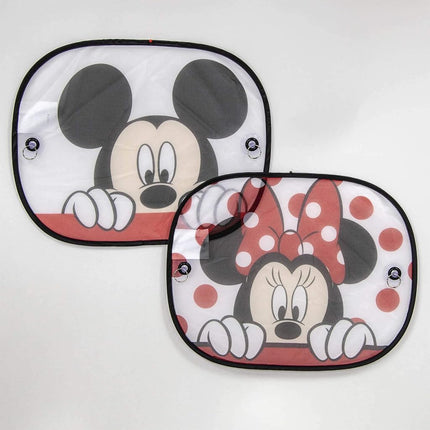 Plasticolor 003815R01 Disney Mickey & Minnie Peek-A-Boo Side Window Sunshade 2-Piece, 1 Pack