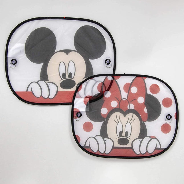 Plasticolor 003815R01 Disney Mickey & Minnie Peek-A-Boo Side Window Sunshade 2-Piece, 1 Pack