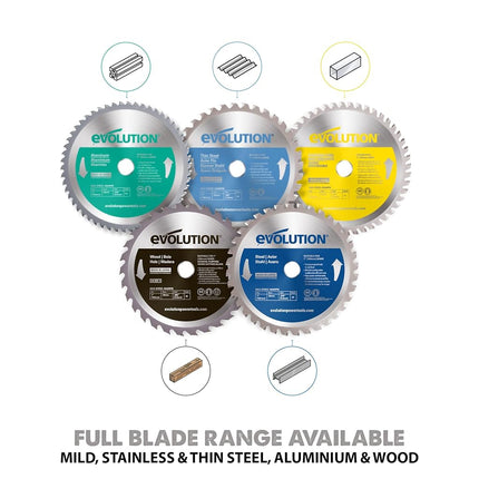 Evolution Power Tools 230BLADEAL Aluminum Cutting Saw Blade, 9-Inch x 80-Tooth