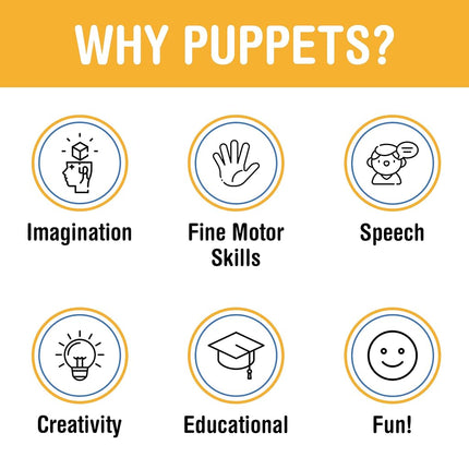Purple Monster, Hand Puppet, by Silly Puppets, 35cm