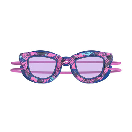 Speedo Unisex Child Swim Goggles Sunny G Ages 3-8 - Glass Waves/Lavender, One Size