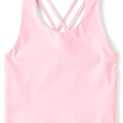 The Children's Place Girls' Atheletic Sleeveless Tank Tops, Cameo, XX-Large