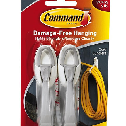 3M 17304 Command Cord Bundlers 4 Pack (8 Bundlers)