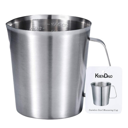 KSENDALO 1.0L/32oz SUS304 Stainless Steel Measurin