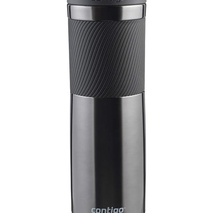 Contigo Byron Snapseal Travel, Stainless Steel Thermal Mug, Vacuum Flask, Leakproof Tumbler, Coffee Mug with BPA Free Easy-Clean Lid, 720 ml, Gunmetal
