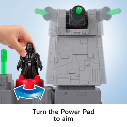 Fisher-Price Imaginext STAR WARS Toys Death Star Turret Cannon with Darth Vader Metal Character Key for Kids Ages 3+ Years, JCY30