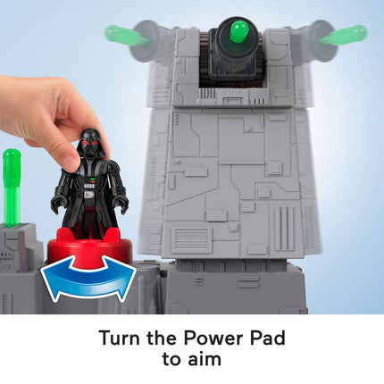 Fisher-Price Imaginext STAR WARS Toys Death Star Turret Cannon with Darth Vader Metal Character Key for Kids Ages 3+ Years, JCY30