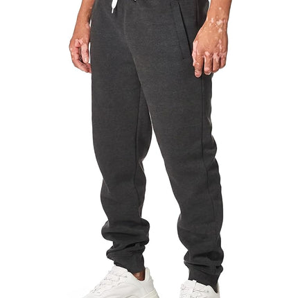 Southpole Men's 1570 Basic Active Fleece Jogger Sweatpants, Heather Charcoal a, X-Small