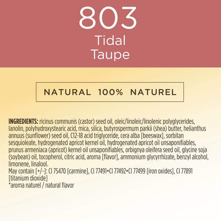 Lápiz labial líquido hidratante de cobertura total Burt's Bees, 5,95 g, Tidal Taupe