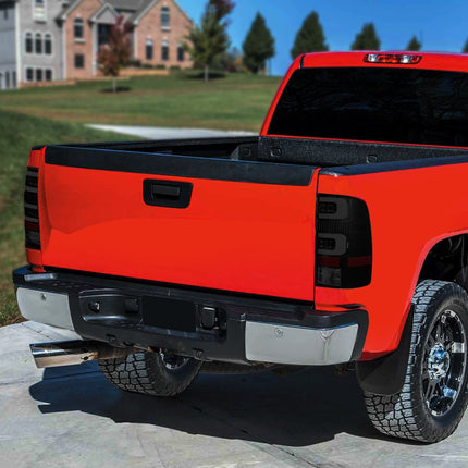 DNA MOTORING TL-GMCSIE07-LED-3D-BK-SM Conjunto de luces traseras LED 3D del lado del conductor y del pasajero [Compatible con GMC Sierra 1500 2500HD 3500HD 07-14]