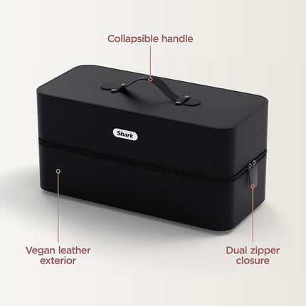 Shark XHD400SAC FlexStyle Air Styling & Drying System Storage Case Vegan Leather Travel Case Black