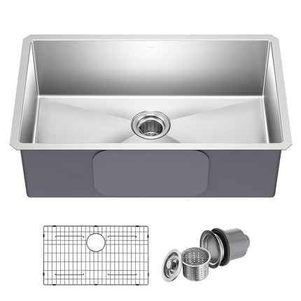 Kraus KHU100-30 30 inch Undermount Single Bowl 16 