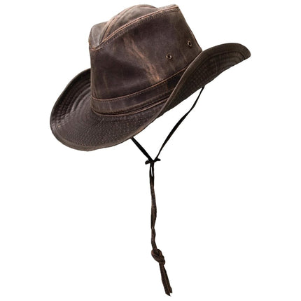 Dorfman Pacific Men's Leather Band Binding Hat, X-