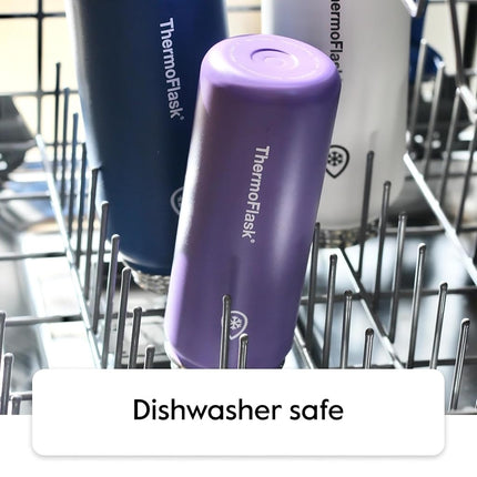 ThermoFlask Double Wall Vacuum Insulated Stainless Steel Water Bottle with Two Lids, 1.2 Liter / 40 Ounce, Cobalt
