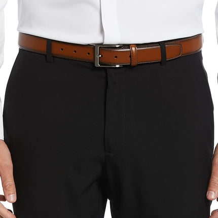 Perry Ellis Men's Amigo Dress Belt, Light Brown, 40