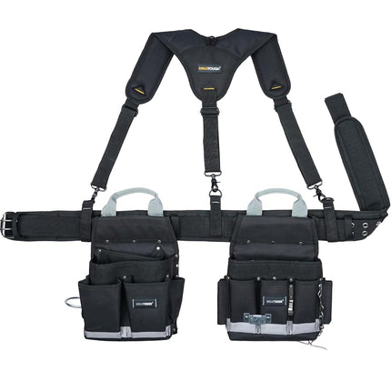 MELOTOUGH Electrician Tool Belt with Suspenders Br