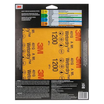3M 32022 Imperial Wetordry 9" x 11" 1200 Grit Sheet