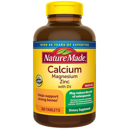 Nature Made Calcium Magnesium Zinc Tablets with Vi