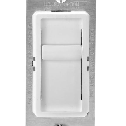 Leviton 6672-1LW SureSlide Universal 150W LED/CFL Incandescent Slide-to-Off Dimmer, 3 Pack, White