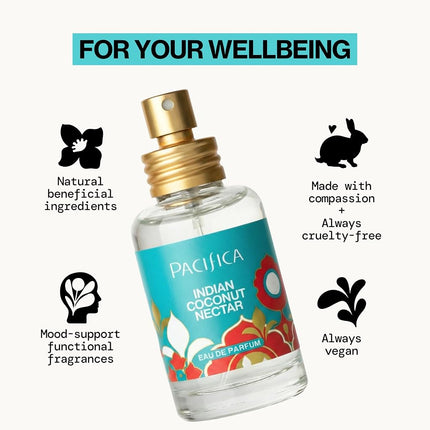 PACIFICA Indian Coconut Nectar Perfume for Women 1 oz Perfume Spray, (Pack of 1)