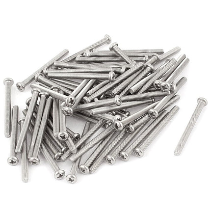 uxcell M4 x 45mm 304 Stainless Steel Cross Head Ph