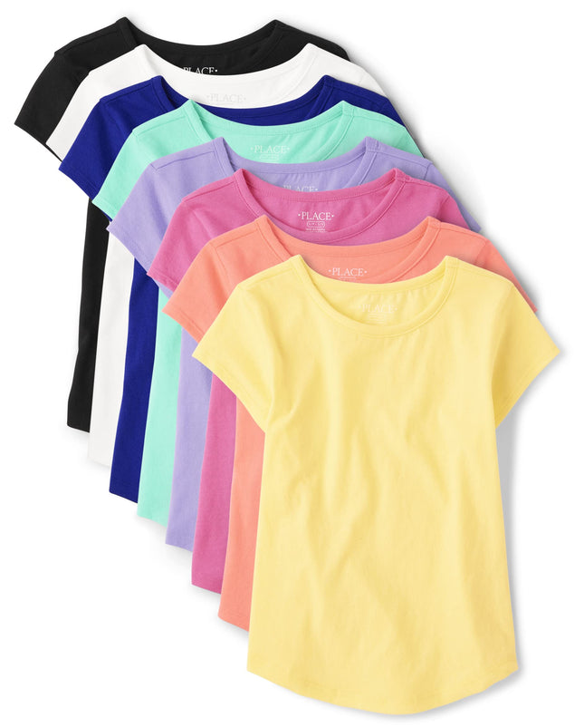 The Children's Place Girls' Short Sleeve High Low 