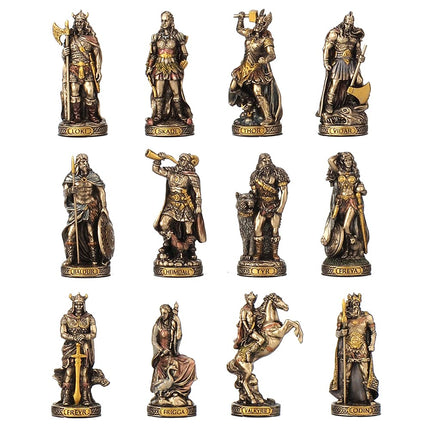 Veronese Design Bronze Finished 12 Piece Norse God