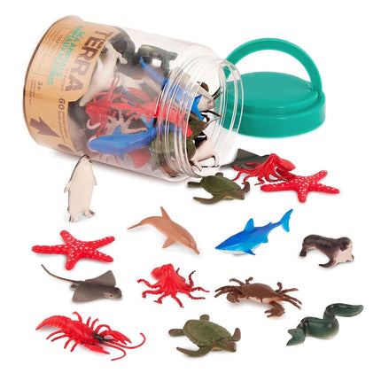 Terra by Battat Sea Animal Toys in Tube, 60 Ocean 