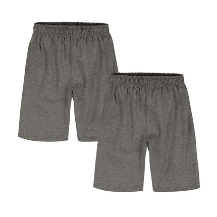 Short en jersey Hanes pour garçons (paquet de 2), gris anthracite chiné, TP