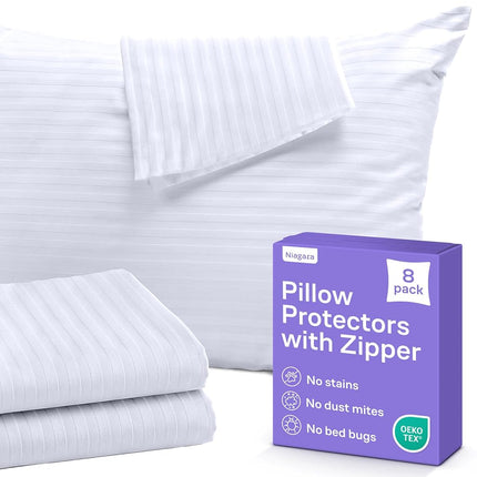 (4 Pack King Zip) - King 4 Pack Pillowcases Protec