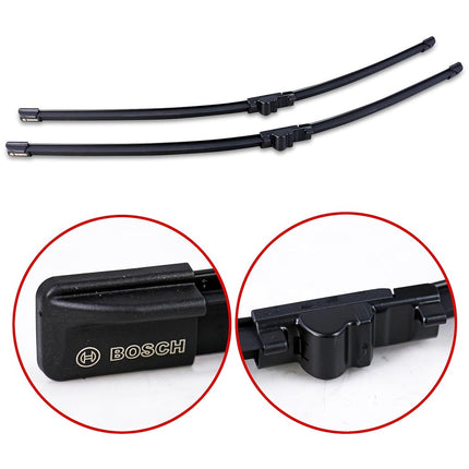 Bosch Wiper Blade Aerotwin A942S, Length: 650mm/650mm – Set of Front Wiper Blades - Only for Left-Hand Drive (EU)