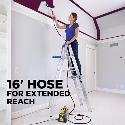 Wagner Spraytech 2461319 PowerFlow EZ Roller, Multi-Room Electric Powered Direct Feed Paint Roller, Great for Large and Multi-Room Painting Projects