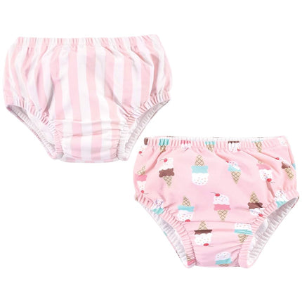 Pañales de natación unisex Hudson Baby, cono de helado, 4 para bebé
